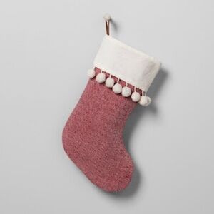 Hearth and Hand Red and White Christmas Stocking